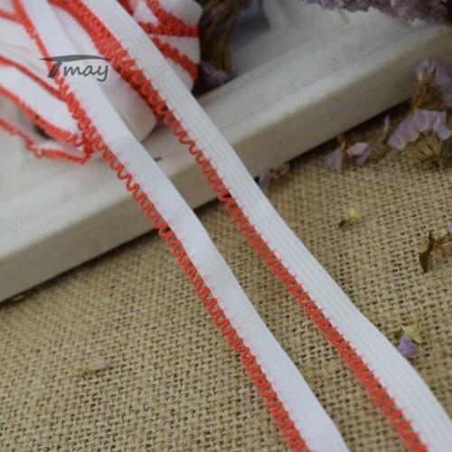 #1364 Newest Patchwork Elastic Bands 8yards/lot Stretch Lace Edge Trim Baby Woman Man Underwear Pants Fabric pants skirt