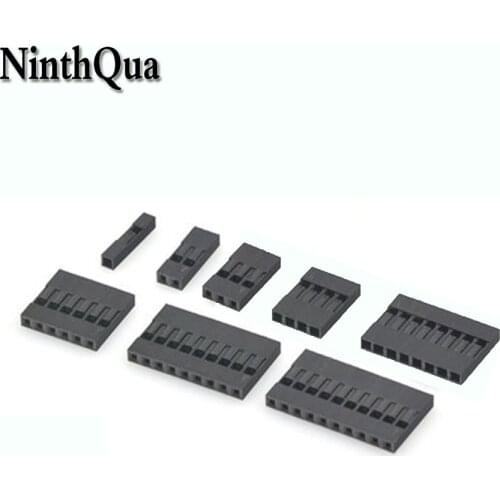 2.54mm Dupont Connector 2.54 mm Single Row Plastic Shell Plug 1P 2P 3P 4P 5P 6P 7P 8P 9P 10P 12P 14P 13P 15P 16P 18P 20P