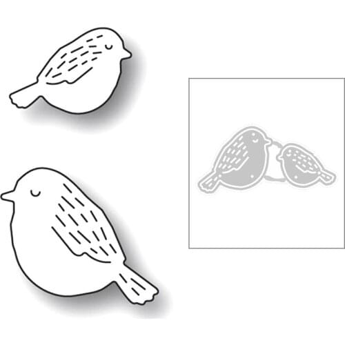 2020 New Lovely Animal Sparrow Bird Wing Embossing Metal Cutting Dies For DIY Scrapbooking Greeting Card Paper Making No Stamps