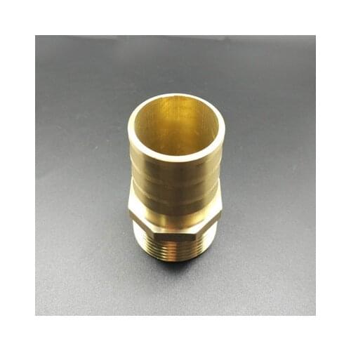 38mm Hose Barb x 1-1/4" Male BSP Thread Brass Barbed Pipe Fitting Coupler Connector Adapter For Fuel Gas Water