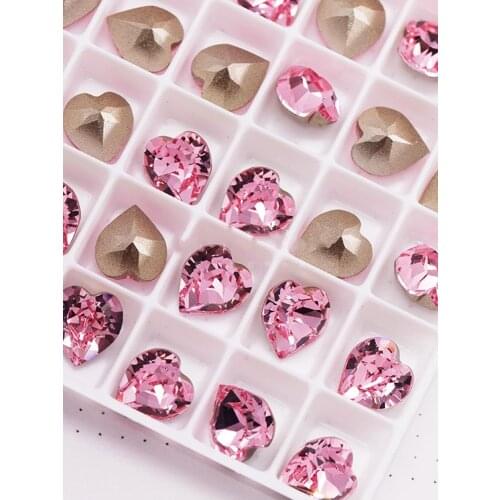 4884 Heart Fancy Stones 15x5mm For Nail Art Jewelry DIY Wedding Dress Making Accessories