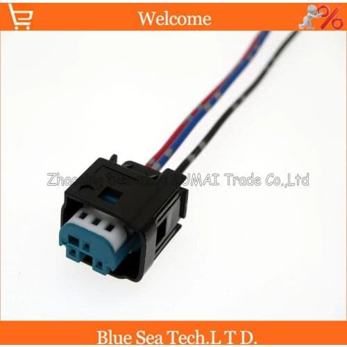 5 PCS TE/AMP 3 Pin female auto restrictor sensor/Throttl/Taillight plug with cable,auto electrical plug for BMW,Benz