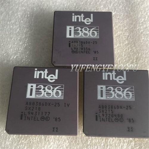 A80386DX-25 Antique cpu collection testimony of history antique computer accessories