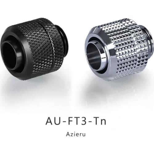 Azieru AU-FT3-Tn 3 points thin quick screw G1/4 thread water pipe using water cooling jacket Water Cooling