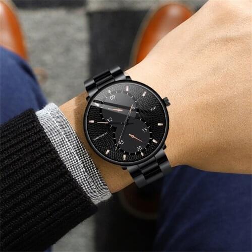 Watch Men Luxury Fashion Wristwatch Cool Unique Digital Multi Layer Dial Quartz Stainless Steel Band Watches New часы мужские F3