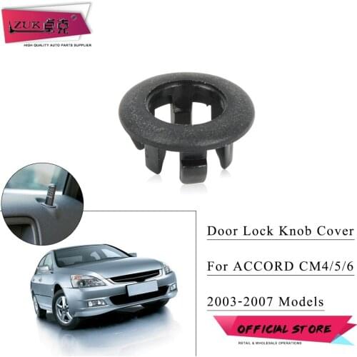 ZUK Auto Inner Interior Door Lock Knob Cover Case For HONDA ACCORD 2003 2004 2005 2006 2007 CM4 CM5 CM6 OE# 83508-SDA-003ZA