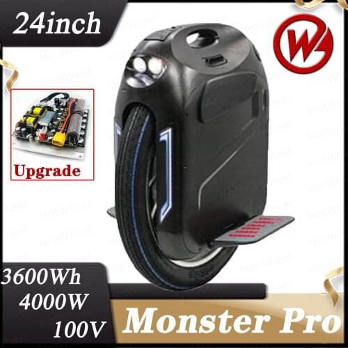 Gotway Monster Pro Unicycle 2020 New Original 24 Inch 100V 3600WH Pro 4000w Monster Self Balance One Wheel Electric Scooter