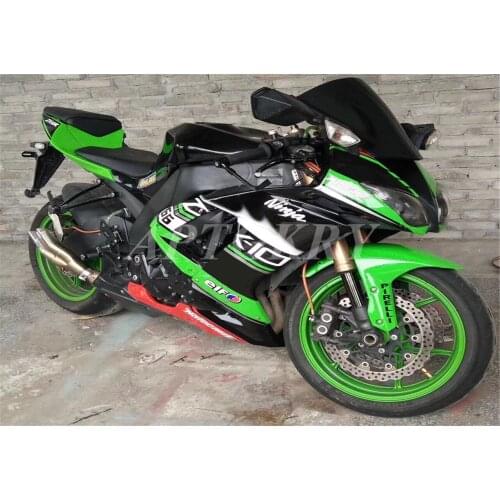 New ABS Motorcycle Fairing kit Fit For kawasaki Ninja ZX10R 2008 2009 2010 08 09 10 ZX-10R Bodywork Set Custom Green Black