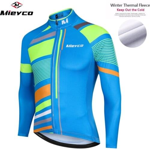 Mieyco Winter Thermal Fleece Cycling Clothing Keep Warm Maillot Ropa Ciclismo Invierno Bicycle Clothing Wear MTB Bike Jerseys