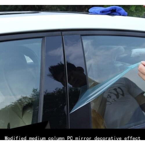 Car modification stickers for MG 3 ZS HS RX5 modified special window trim PC mirror in the column stickers