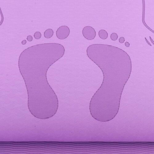 Non-slip TPE Yoga Pilates Mat, Soudproof Jump Skipping Rope Mat, Sound Proof Exercise Fitness Mat Pad for Home Knee Protection