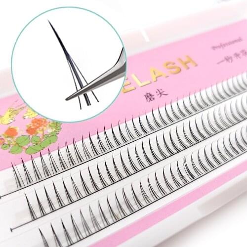 Mink Individual Easy Fan Lashes Fake Eyelashes Natural Fake Fluffy Eye Wispy Half Cluster Lashes Makeup Faux Cils Individuel