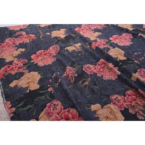 Full silk silk spinning silk silk yarn silk plaid silk spinning 1.15 meters wide special clearance heavy silk