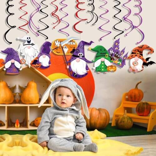 Funny Holiday Halloween Party Hanging Decors Plates and Disposable Tableware Sets Nightclub Happy Halloween Party Decoration