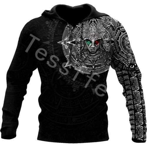 Tessffel Amazing Aztec Warrior 3D Printed Men/Women Sweatshirt Harajuku Zipper Hoodie Casual Unisex Jacket Pullover Style-A14