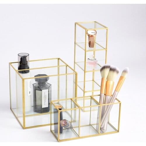 2-3-4 Grids Cosmetic Make-up Brush Storage Box Table Makeup Nail Polish Organizer Cosmetic Holder Make Up Tools Pen Holder Rack