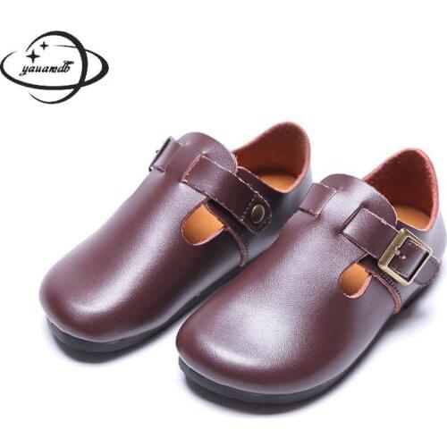 Кожаные ботинки для девочек YAUAMDB China At AliExpress