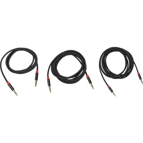 1m/2m/3m 3.5mm Jack Audio Cable for Speaker Headphones Audio Video Cable Adapter Locking Cable AUX Male Extension Cord