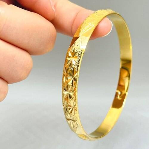 1pcs India Dubai Hot Fashion spring Ethiopia Glossy face Bracelet for Middle East women best gifts