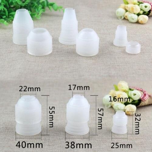 1PcsPlastic Decorating Mouth Converter Adapter Confectionery Pastry Tips Connector Nozzle Sets Cake Decoration Tools
