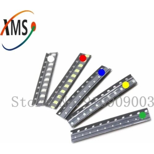 100pcs 0805 SMD LED diodes light yellow red green blue White Hot sale