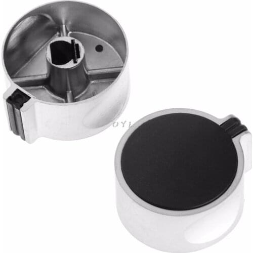 2Pcs 8mm Hole Metal Gas Stove Cooker Rotary Switch Knobs Universal Replacement Durable
