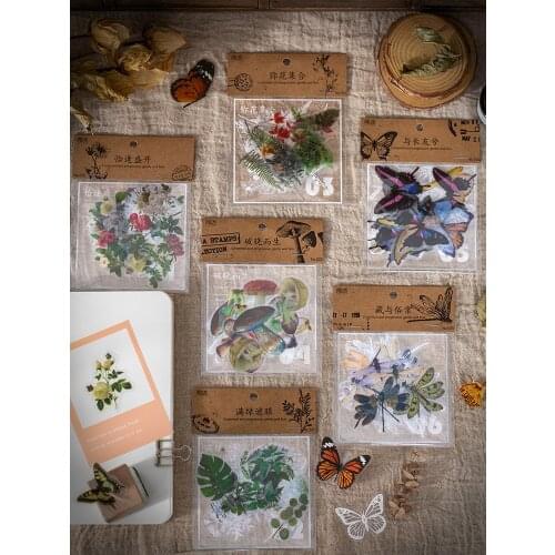 6packs/LOT autumn breeze embraces the stars series Creative decoration DIY packing PET sticker