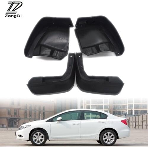 ZD Car Front Rear Mudguards For Honda Civic Sedan 2012 2013 2014 2015 Accessories Mudflaps Car-styling Fenders 1Set Mud Flaps