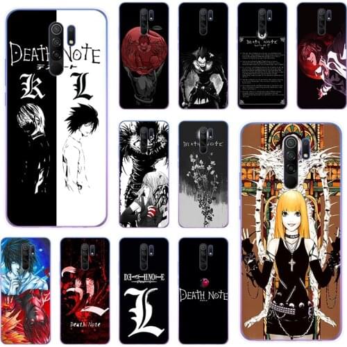 Death Note Anime Silicone Soft TPU Phone Case For Xiaomi Redmi Note 10 9 Pro Max 9T 9A 9C 8T 7a 9s 8 7 6 6A S2 K20 Cover