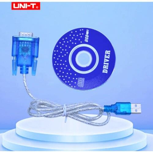 UNI-T UT61E Digital Multimeter RS232 to USB cable with Software CD PC transfer cable for UT61A UT61B UT61C UT61D UT61E