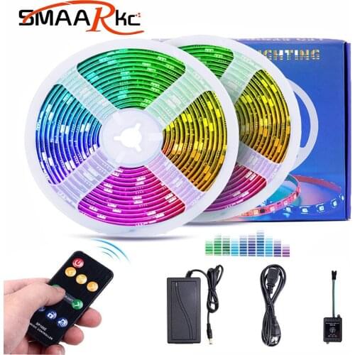 Colorful Led Strip Light Waterproof RGB Strips Flexible Neon Ribbon Diode Tape Lighting Rope Led Modelling Light Landscape Lamp