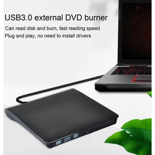 CD-ROM Disk Drive USB 3.0 CD Burner Driver Drive-free Computer ROM External Drive DVD Drive Player Writer Reader for Laptop