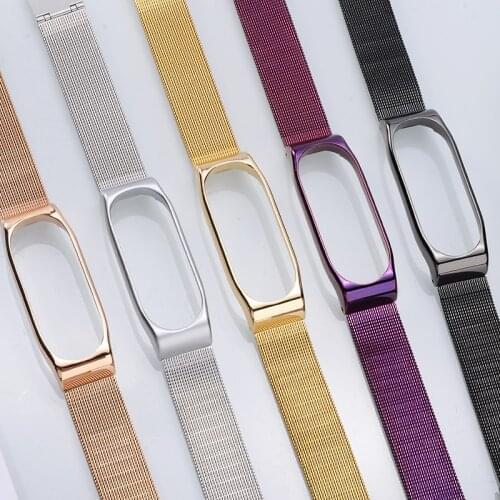 Classics Stainless Steel Wristband Alloy Case Frame For Xiaomi 3 xiaomi 4 Adjustable Replacement Belt Strap Fashion Casual Strap