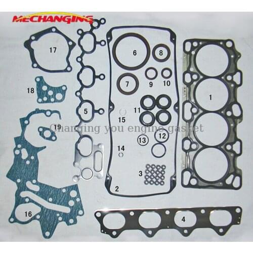 EY7 Engine Rebuilding Kits Engine seal Gasket For CHRYSLER SEBRING COUPE 16V DOHC Metal Full Set Engine Gasket MD9674892