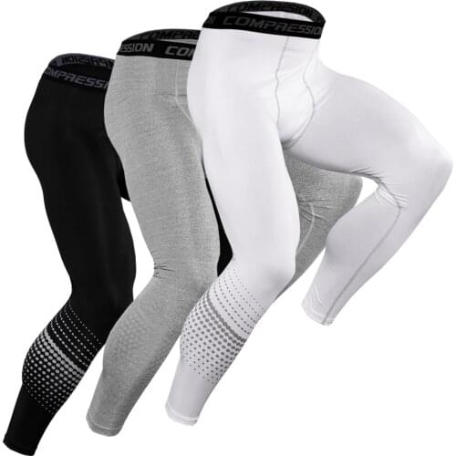 Compression Leggings Men Sportswear Joggers Pants Men Elastic Quick Dry Sweatpants 2019 Fitness Workout Tight Men Pants Jogger