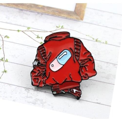 Creative Red Jackets Brooch Club Pill Capsule Badge Denim Backpack Lapel Badge Enamel Pins Friends Member Fan Personality Gifts