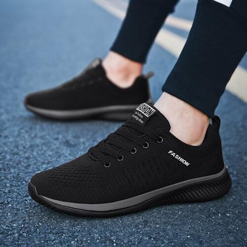 Mens Casual Shoes Breathable Soft Sneakers High Quality Mesh Summer Flying Fabric Casual Shoes Zapatos Hombre