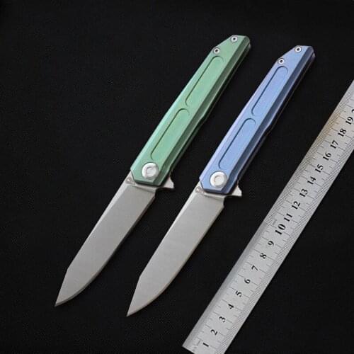 MIKER T05 pocket knife folding blade 12C27N steel TC4 handle camping Survival knife hunting tactical outdoor kitchen EDC tool