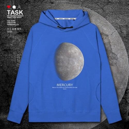 Original design eight planets HD real mercury mens hoodies clothing men for men long sleeve sporting new autumn clothes