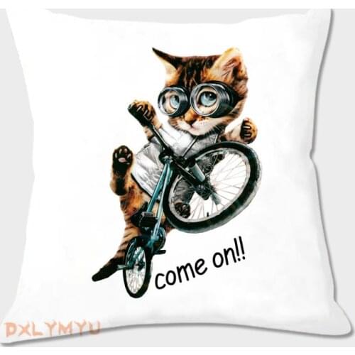 Cartoon Animals Soft Cushion Covers White Short Plush Pillowcase Sofa Seat Cushion Cover Kids Room Decoration