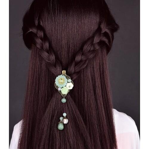 Jade Flowers Hairpin Chalcedony Agate Charm Jadeite Jewelry Amulet Fashion Accessories Natural Chinese Gifts for Wome