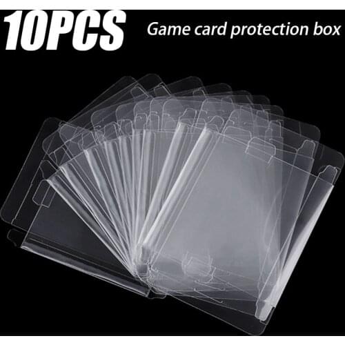 MAYITR Plastic PET Game Box Protector Case Clear Transparent 8-bit Games Cover for NES CIB for Nintend Game Boxes