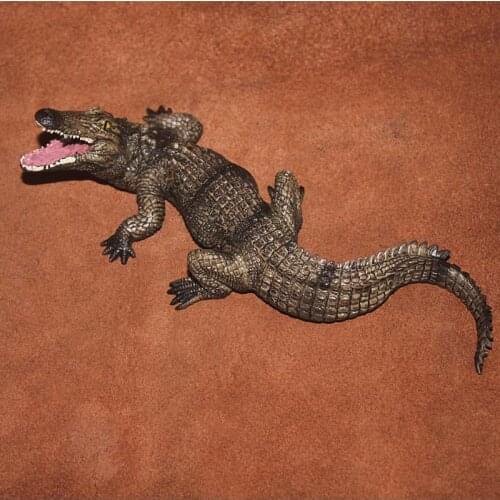 Pvc figure Simulation animal model toy Scene decoration crocodile