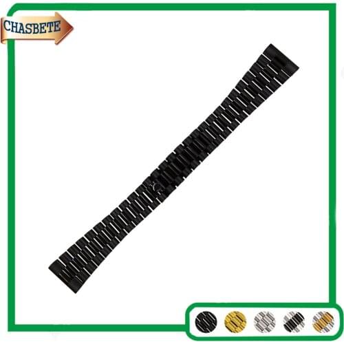 Stainless Steel Watch Band for Patek Philippe Blancpain 18mm 20mm 22mm Quick Release Metal Strap Belt Wrist Loop Bracelet Black