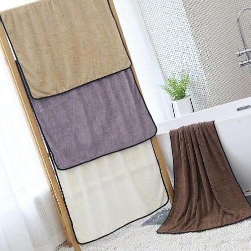 RUBYLOVE Coral Velvet Bath Towel 80*160cm 35*75cm Microfiber Adult Bath To Increase Thickening Water Soft Towels Bathroom