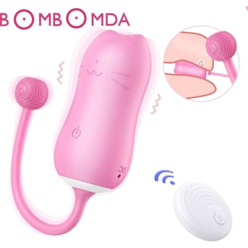 Silicone Erotic Jump Egg Remote Control Female Vibrators Clitoral Stimulator Vaginal Ball G-spot Massager Sex Toys for Couples