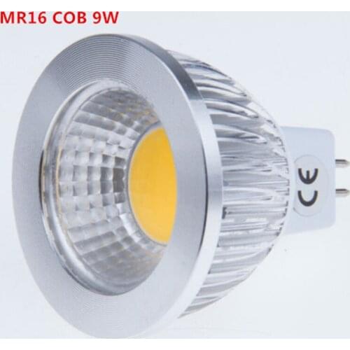 100X LED Spotlights COB led spot MR16 9W 12W 15W New High Power Lampada LED Bulb Lamp MR16 12V Warm/Pure/Cold White BULBLIGHTING
