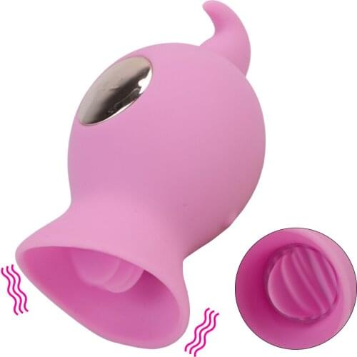 Female Masturbator Oral Sucker Clitoris Nipple Stimulation Vagina Massager Sex Toys For Women Mini Sucking Tongue Vibrator