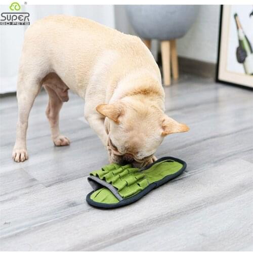 Dog Chew Toys Teeth Cleaning Molar Slipper Design Pet Toys IQ Training Snuffling Toy for Small and Large Dogs