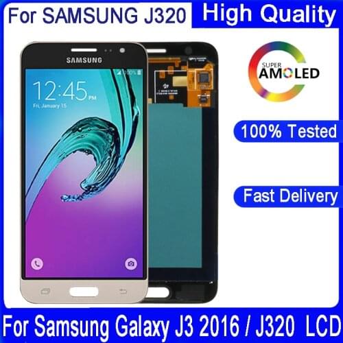 Original 5.0 Inch LCD For Samsung Galaxy J3 2016 J320 J320F J320M J320Y J320FN LCD Touch Screen Display Digitizer Replacement